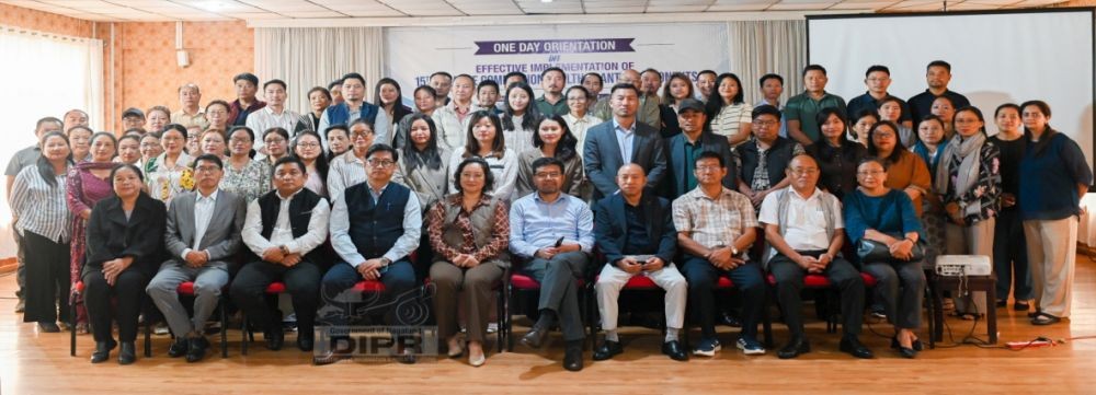 Officials and participants during the one-day orientation programme on the implementation of the 15th Finance Commission Health Grants in Kohima June 30. (DIPR Photo)